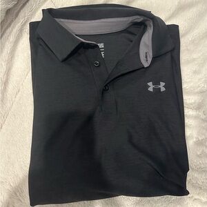 Under Armour Men's Polo Shirt - Black and Gray